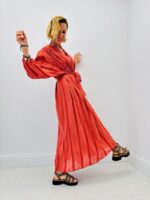 Robe Longue VALE En Coton Texturé - GOA