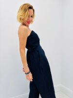 Combinaison Bustier Rayée À Ceinture – Image 2