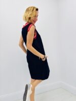 Robe Courte Effet Denim Col Sport – Image 3