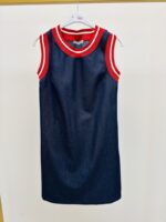 Robe Courte Effet Denim Col Sport – Image 2