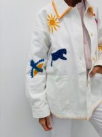 Veste Brodée Coton Motifs Artistiques – Image 5