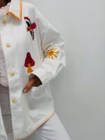 Veste Brodée Coton Motifs Artistiques – Image 6