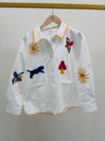 Veste Brodée Coton Motifs Artistiques – Image 2