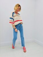 Polo Crochet Rayé Esprit Bohème – Image 2