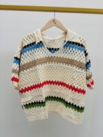 Polo Crochet Rayé Esprit Bohème – Image 4