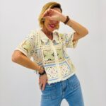 Gilet Crochet Fleuri Style Bohème