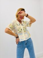 Gilet Crochet Fleuri Style Bohème