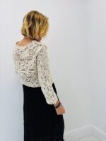 Gilet Crochet Coton Motifs Dentelle – Image 2