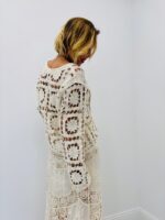Pull Crochet Fleuri En Coton – Image 2