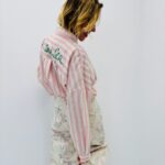 Chemise À Grosses Rayures Style Casual Chic