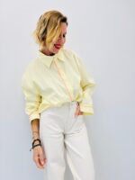 Chemise À Fines Rayures Avec Détails Brodés