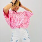 Chemise Vichy Rose En Coton À Coupe Décontractée - MARQUE CORNER