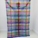 Foulard En Coton À Motif Carreaux Multicolores - Marque Palme