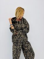 Ensemble Jogging Léopard Casual Chic En Coton