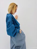 Chemise Fluide En Coton À Fermeture Asymétrique – Image 2