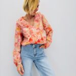 Blouse Fleurie À Volants Esprit Romantique En Tencel