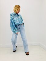 Chemise Fluide Imprimé Cachemire Aux Manches Volumineuses – Image 2