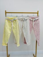 Pantalon Fluide À Motif Fleurs Avec Ceinture – Image 2