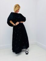 Robe Longue Miroir En Coton À Encolure Croisée - Marque Goa