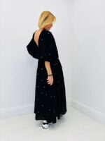 Robe Longue Miroir En Coton À Encolure Croisée - Marque Goa – Image 3