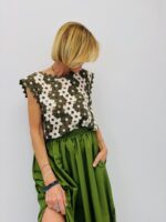 Top Crochet Fleuri Bicolore – Image 7