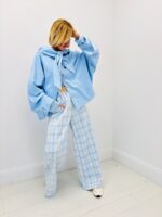 Veste / Trench Court À Capuche Avec Nœud