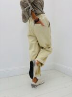 Pantalon Large À Taille Élastiquée Avec Ceinture – Image 5