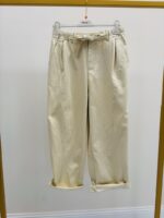 Pantalon Large À Taille Élastiquée Avec Ceinture – Image 3