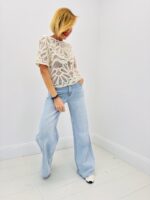 T-Shirt En Crochet Ajouré En Coton – Image 3