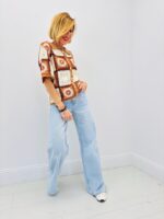 Gilet Polo En Crochet À Motifs Rétro – Image 2