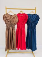 Robe Longue En Coton À Taille Smockée – Image 2