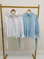 Chemise Fluide À Détails Nœuds Aux Manches – Image 2
