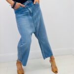Jean Sarouel Denim À Ceinture Croisée