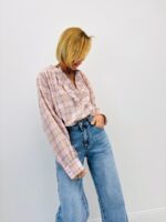 Chemise À Carreaux Effet Gaufré Et Volant – Image 5