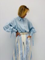 Chemise Fluide À Détails Nœuds Aux Manches – Image 7