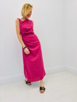 Robe Longue Asymétrique Drapée – Image 3