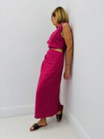 Robe Longue Asymétrique Drapée – Image 4