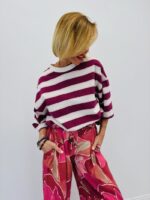 T-Shirt À Grosses Rayures Style Marin – Image 4