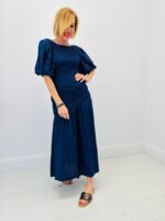 Robe Longue Smockée En Coton – Image 5