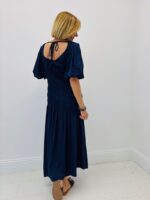 Robe Longue Smockée En Coton – Image 6