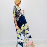 Robe Longue Imprimée En Viscose