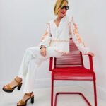 Haut Brodé Bohème Chic En Coton