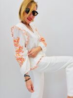 Haut Brodé Bohème Chic En Coton – Image 4