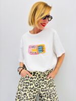 T-Shirt Coton Motif Sardines Brodé