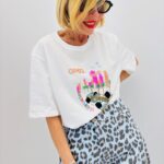 T-Shirt Coton À Motif Brodé City