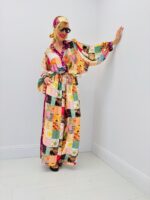 Pantalon Large Imprimé Patchwork - Marque Corner – Image 4