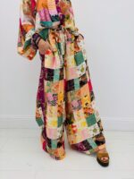 Pantalon Large Imprimé Patchwork - Marque Corner – Image 3