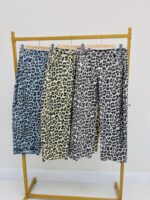Pantalon Large Coton Imprimé Léopard – Image 2
