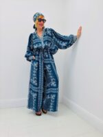 Chemise Fluide Imprimé Bandana Avec Foulard Intégré - Marque Corner – Image 2