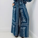 Pantalon Large Fluide Imprimé Bandana - Marque Corner